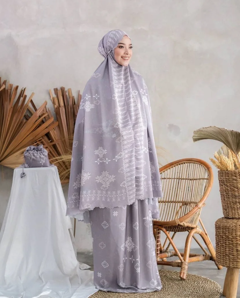 New Design Modern Islamic Clothing Soft Muslim Women Pant Suits Two Piece Abaya Dress Prayer Clothing Modest Khimar Hijab Abaya