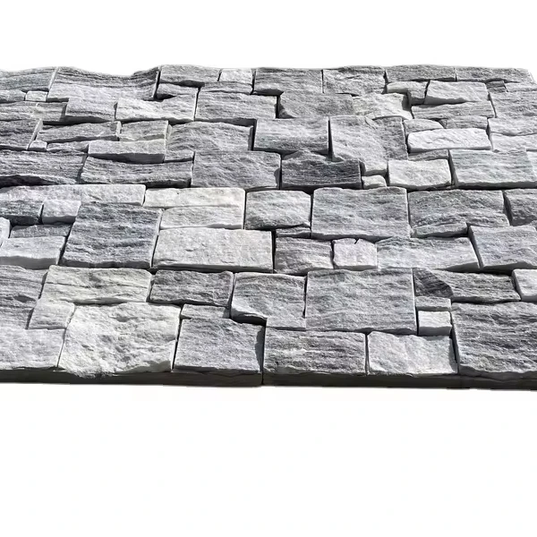 Natural Slate Stone Wall Cladding Tiles Cement Back Decorations  Stone Panel