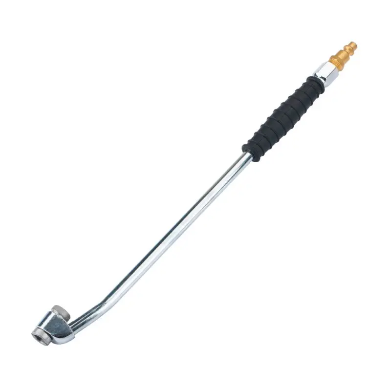 DHAC09  Dual Head Locking Truck Tire Inflator Air Chuck With Long Rubber Handle Tire Inflator Rods