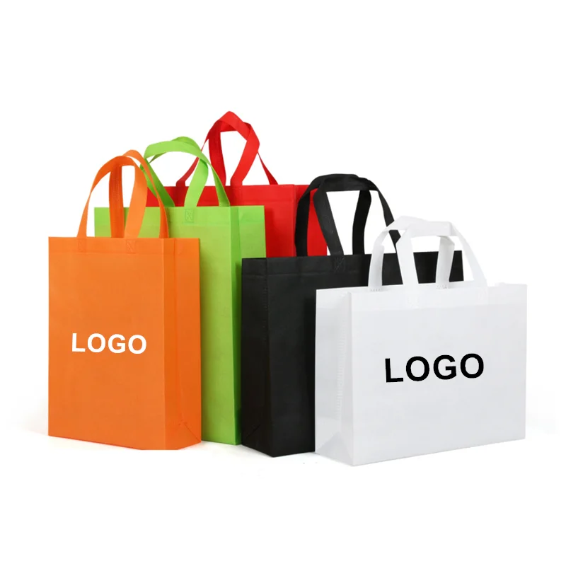 Reusable custom shopping bags non woven fabric bag with logo