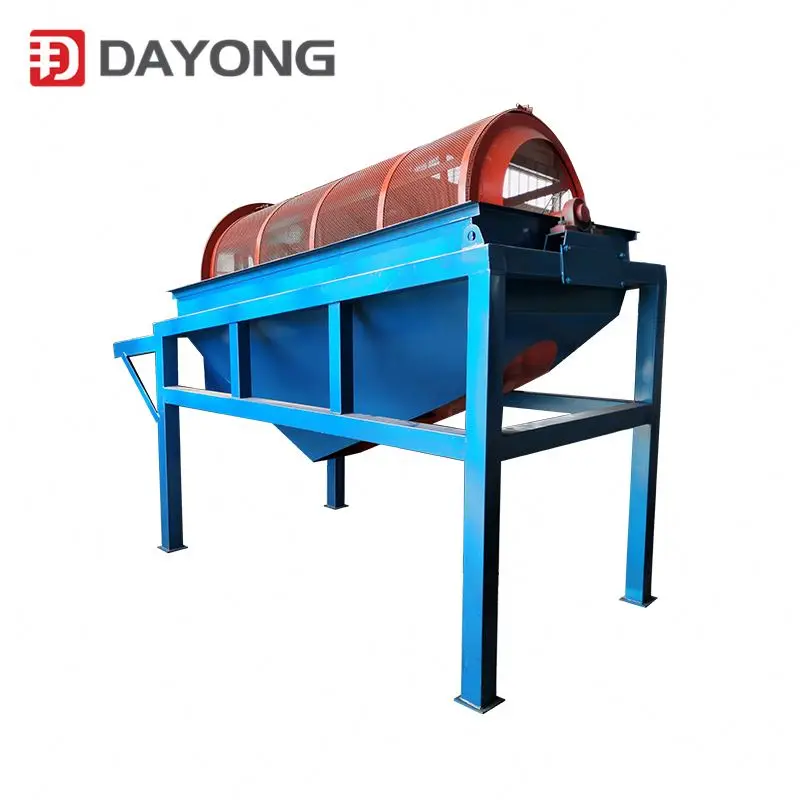 Advanced Technology Trommel Clay Sieve Trommel Sifter Compost Screener 100-200T/H High Efficiency Sand Gravel Rotary Drum Screen