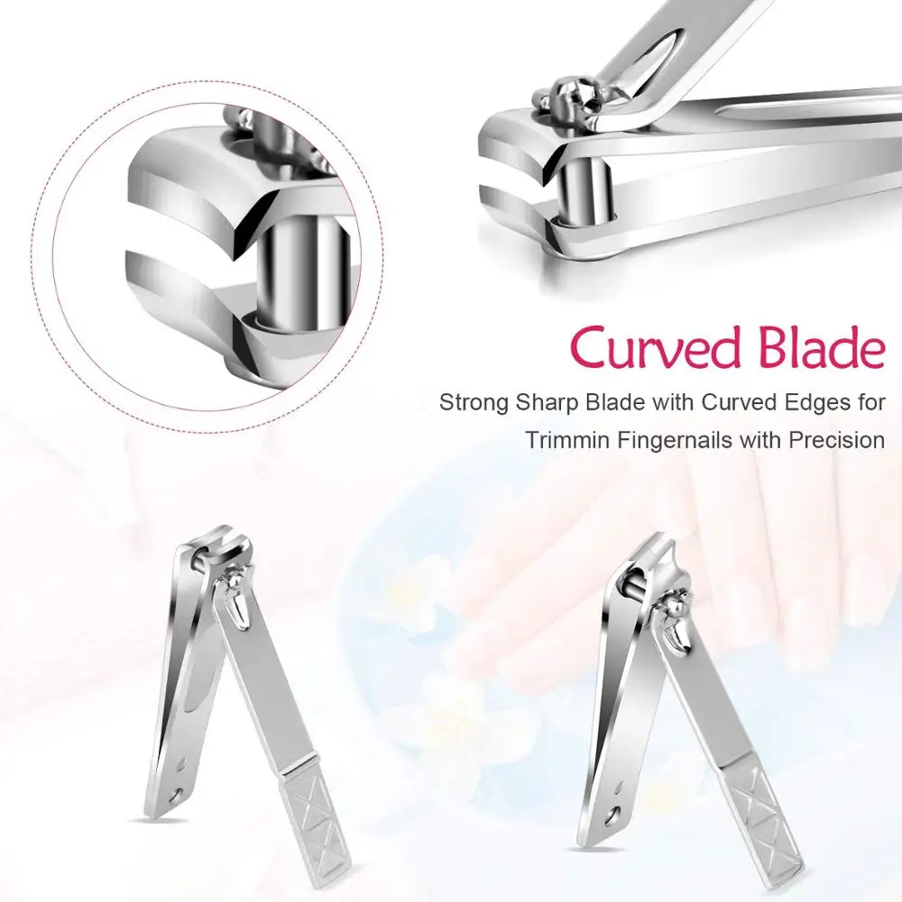 18pcs Manicure Set Pedicure Nail Clippers Set Travel Hygiene Kit Grooming Tool Set