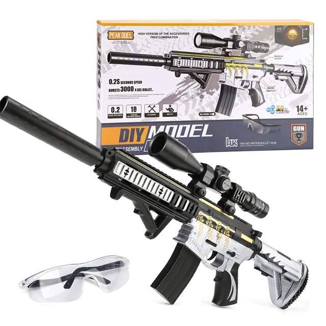 Trending Toys M416 Boys Soft Bullets Summer Style Game Electric Splatter Ball Long Range Water gun toys