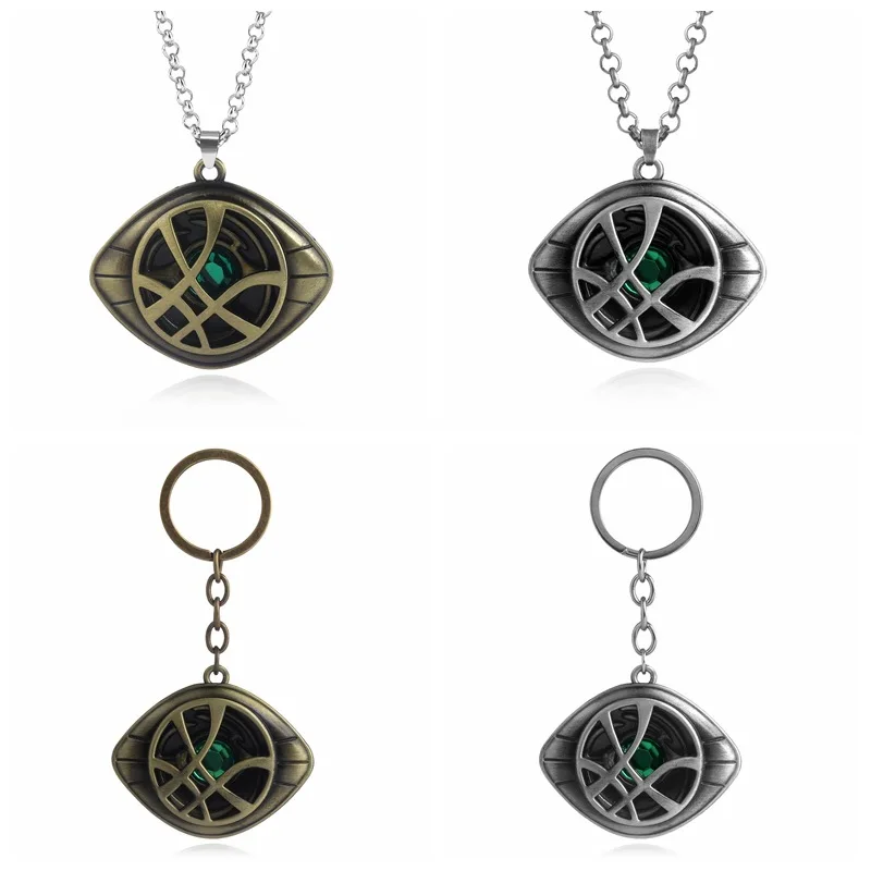 Ожерелье из цинкового сплава с изображением доктора странного глаза агатто для женщин и мужчин, ювелирные изделия