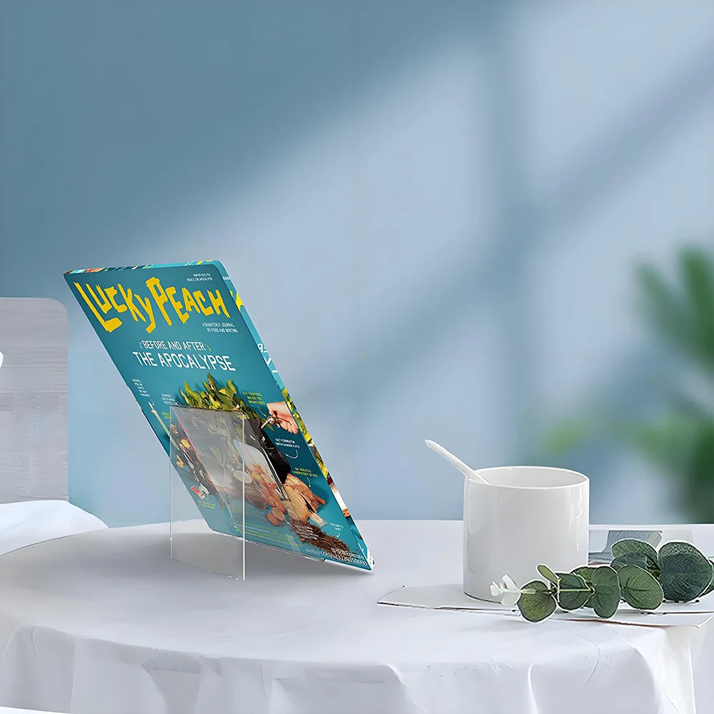 Acrylic Book Holder for Bookshop, Retail Showcases and Libraries Acrylic Book Display Stand, Acrylic Book Showroom Stand