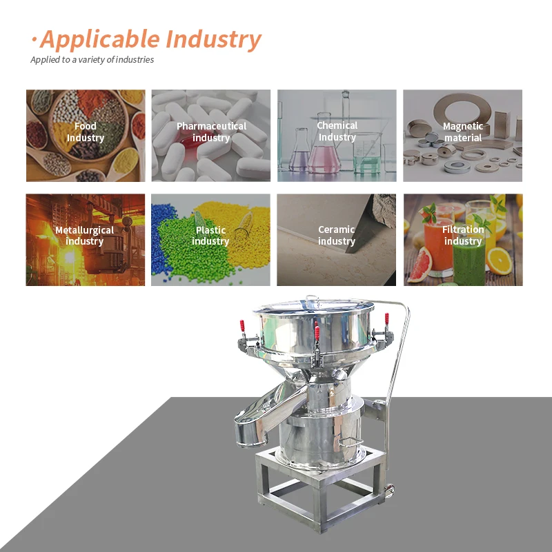 High Efficiency Small Automatic Sieving Liquid Sifter Soymilk Sieve Vibrating Screen Machine