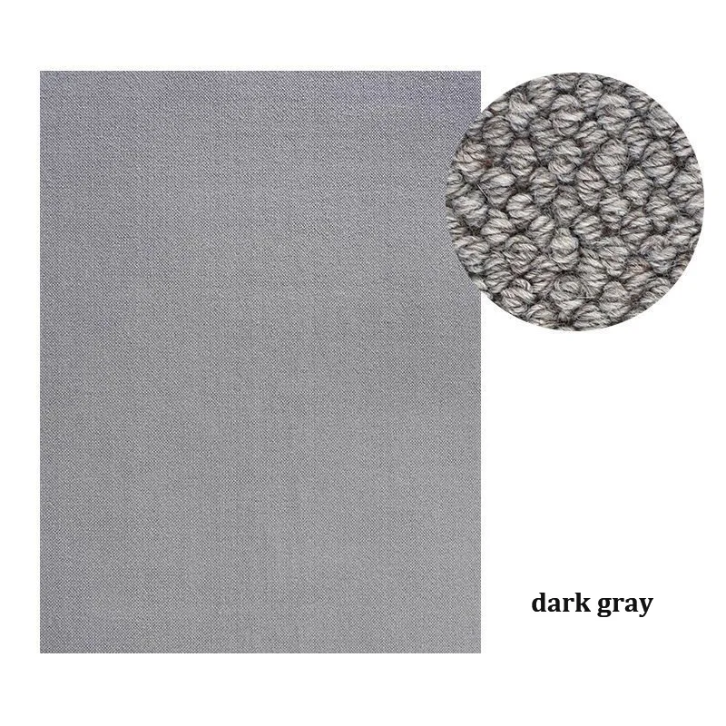 Handmade Wool Solid Color Japanese Living Room Carpet High-end Plain Nordic Wabi-sabi Style Minimalist Bedroom Carpet Rectangle