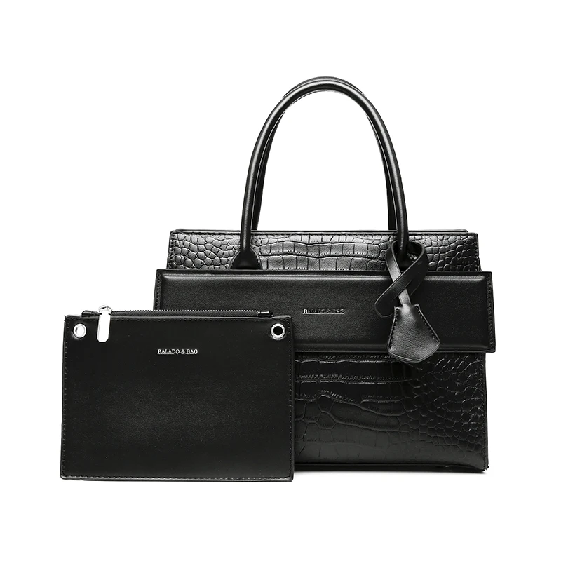 2024 Latest Designer Handbag Set PU Leather Large Capacity Tote Bag For Ladies