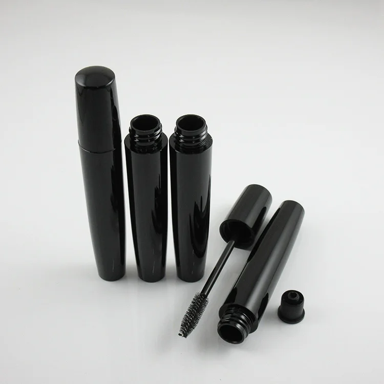 Free shippingMOQ 500pcs TM-M901 8ml black plastic mascara container makeup empty mascara tube
