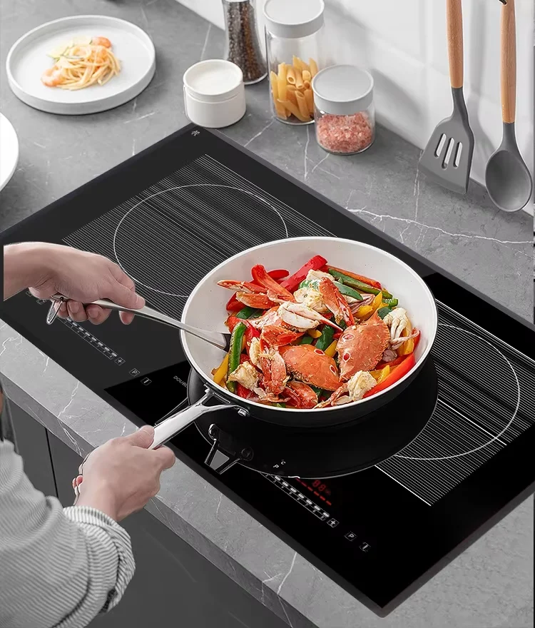 CKD Assemble Induction Hob Built In Half Bridge 730mm Electric Hob Induction Hob Double Zone
