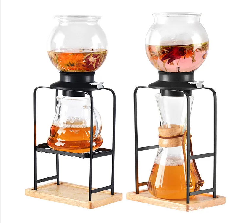 Newest style 450ml Japanese style glass tea pot water tower pot