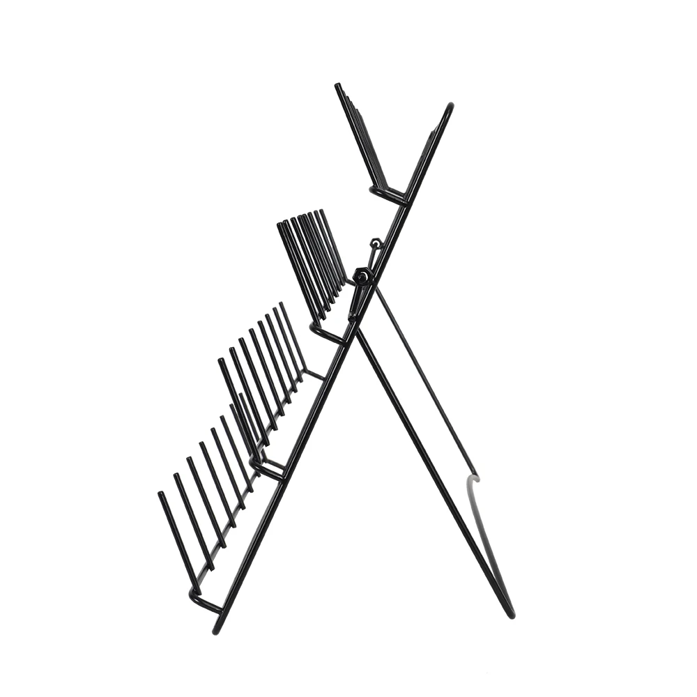 Counter-top Metal Black Sewing Stand, Coil Storage Rack for Stores