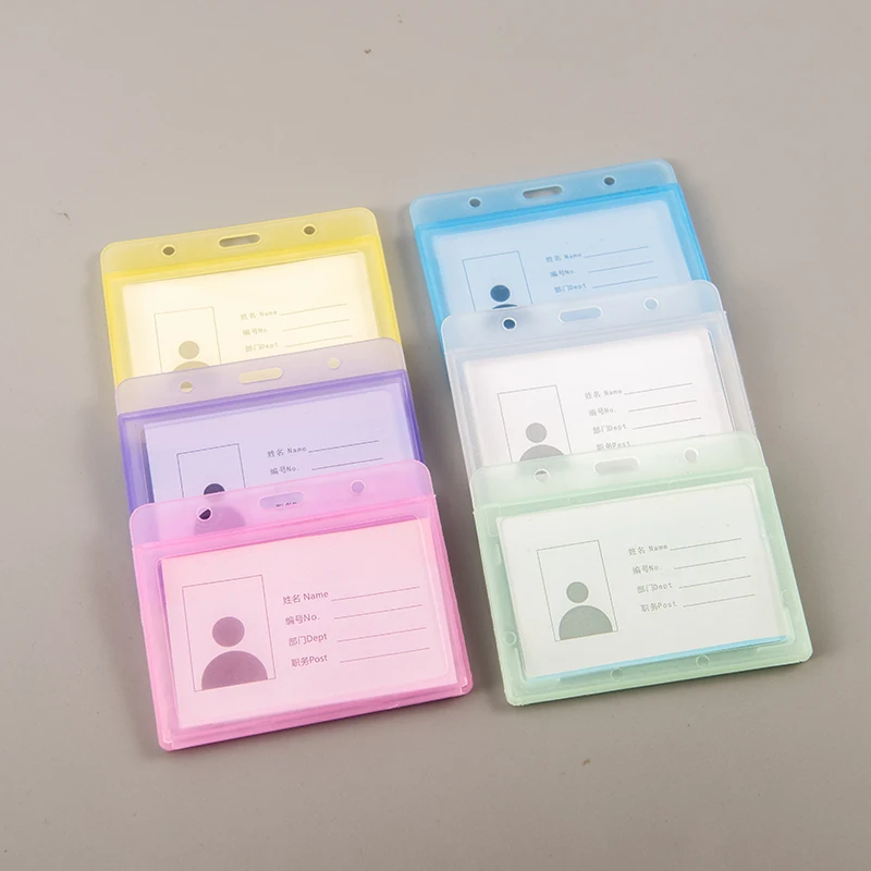 Разрешение на работу футляр для удостоверения личности жесткий пластиковый прозрачный двухсторонний чехол с катушками и держателем значков рекламные шнурки