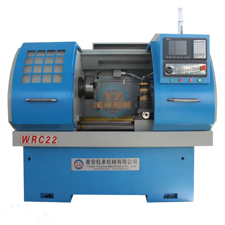 WRC22 professional digital wheel repair machine is used for remanufactured alloy wheels