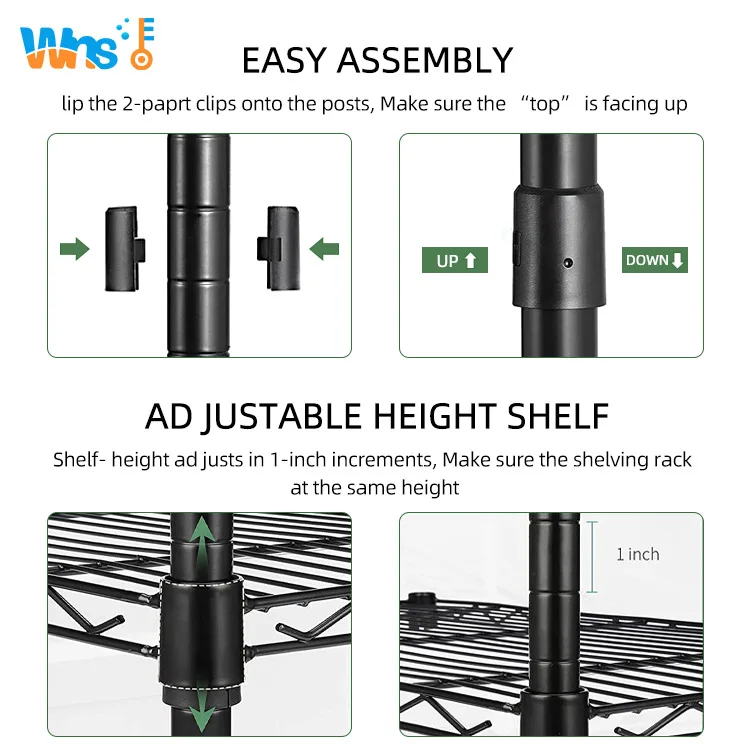 Kitchen Organizer Shelf Durable Kitchen Display Rack Shelf with Wheels Home Storage Rack