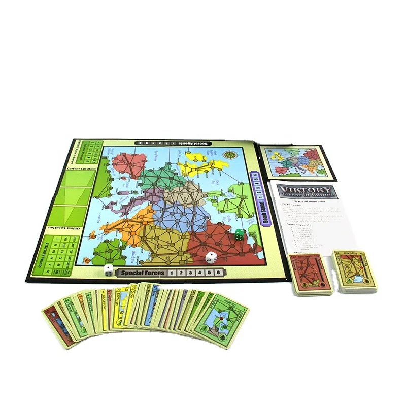 Custom cards games printing Family adult puzzle game indoor Boardgame Board Game Custom For Children