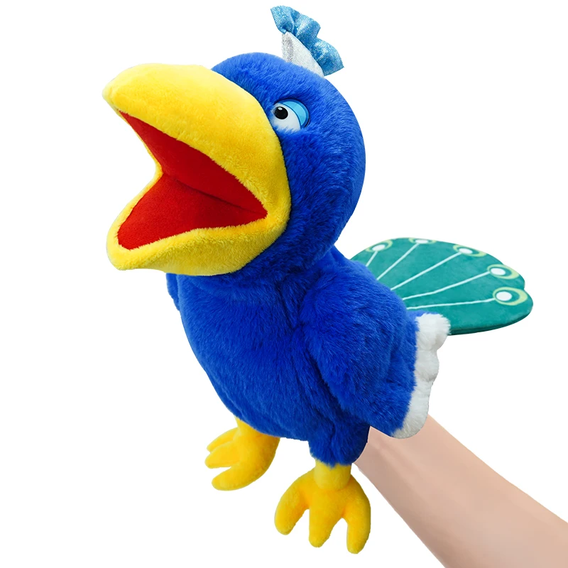 Hand Puppet Animal Puppets for Kid Plush Bird Animal Puppet Set,Multicolor with Movable Mouth
