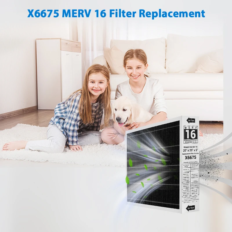 Для X6675 Сменный фильтр для фильтра печи Lennox и Merv 16 углеродный чистый Индивидуальный Воздушный Фильтр