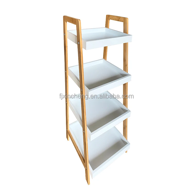 Factory direct sales Bamboo frame shelving three tiers