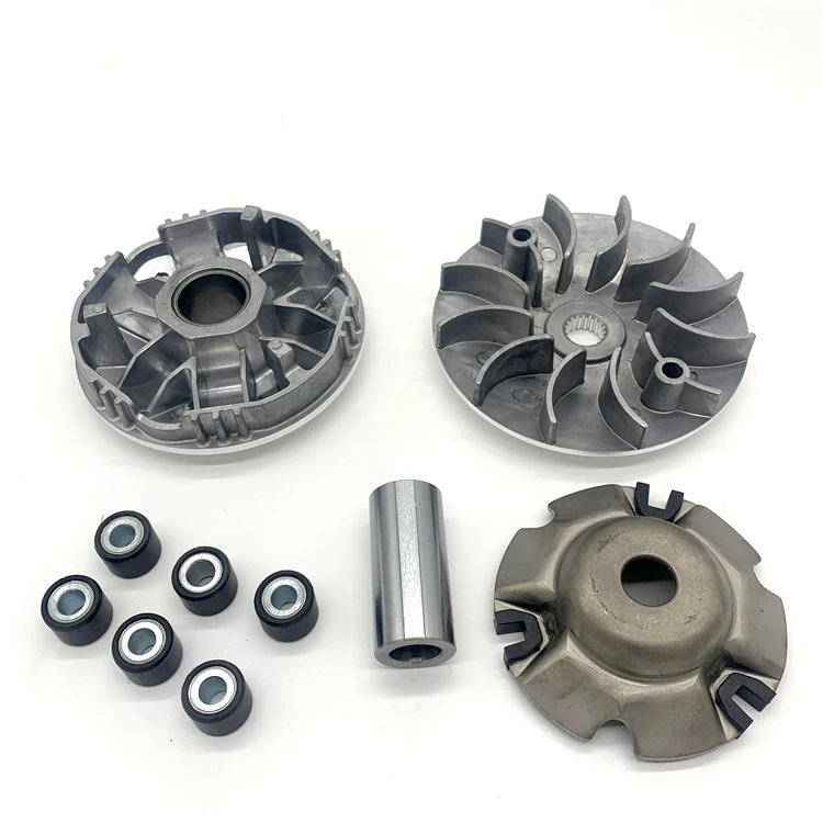 New Gy6 125 150 Cc Jet Parts Of Motorcycles Variator Set With Roller Weights Drive Pulley For Scooter