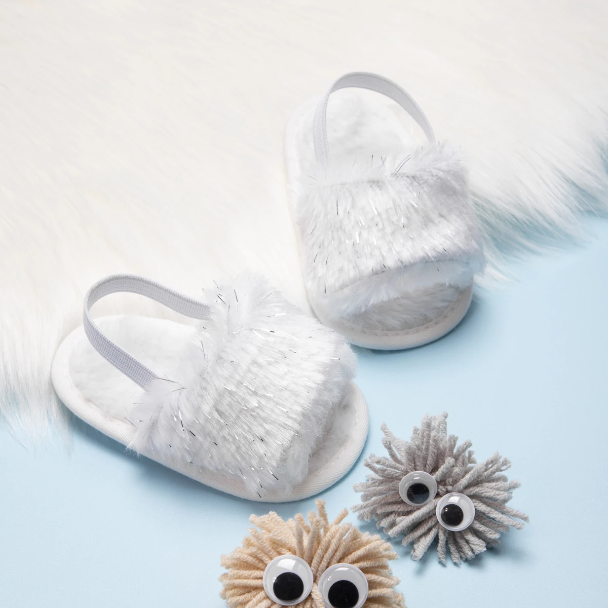 Мягкие хлопчатобумажные Нескользящие сандалии и тапочки для детской кроватки летние уличные плоские девочек 0-18 месяцев