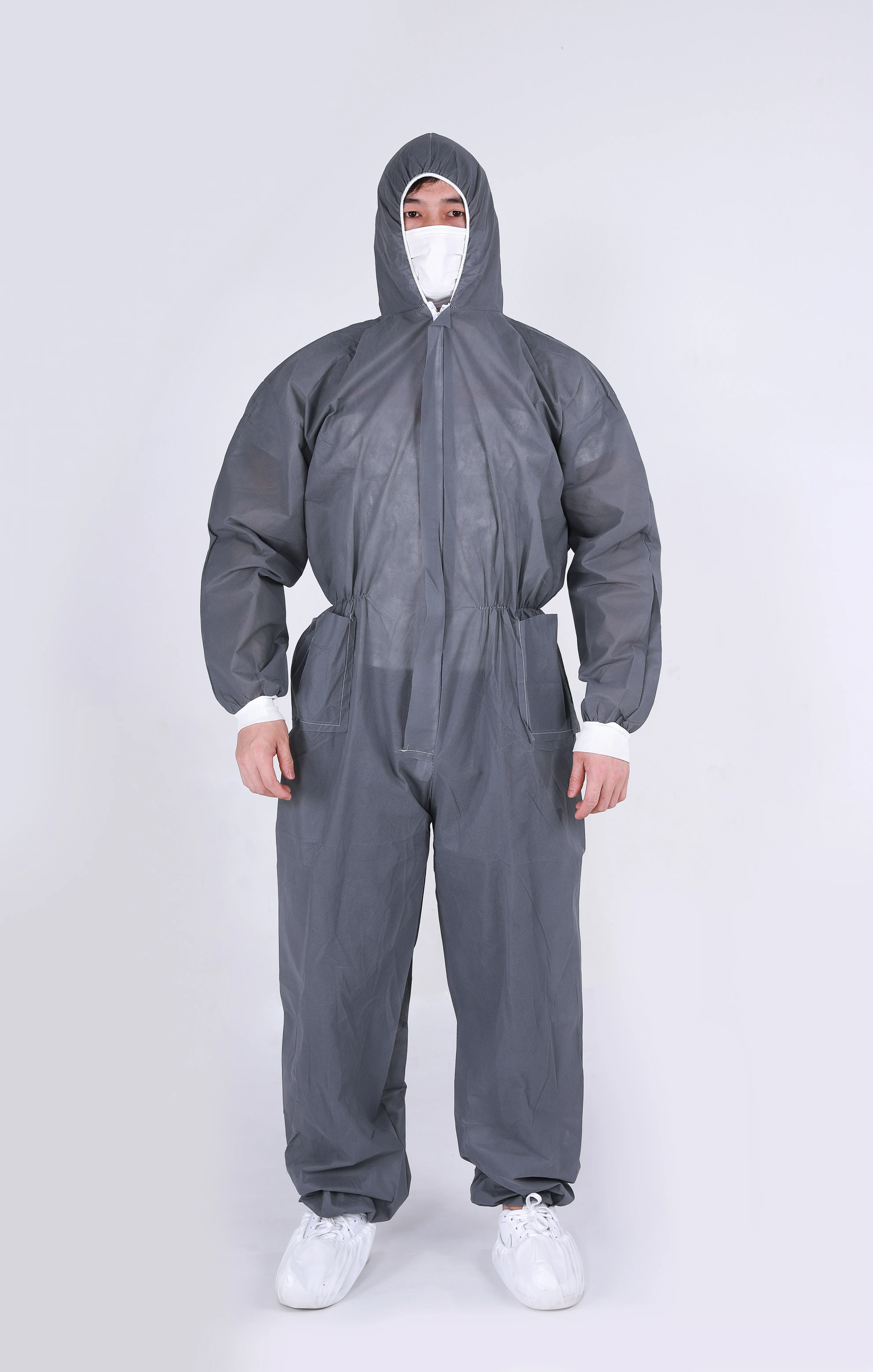inexpensive clothing  disposable protective suit hospital medical clothing hazmat suit overalls coverall microporous overalls