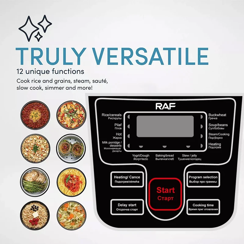 2022 The New Home Multifunctional Digital Programmable Automatic electric rice cooker 6L Food Steamer Rice Cooker