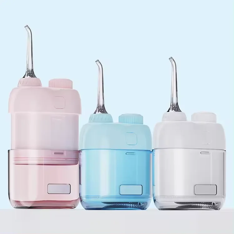 Oral Irrigator Wireless Electric Dental Shower Mini Portable Water Flosser, Dental Care Irrigator with Retractable Water Tank