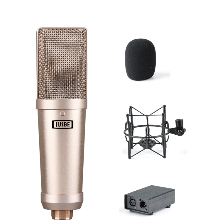 JB-637 Professionalaudio2cvideo chorus microphones studio standing condenser microphone sound system recording mic