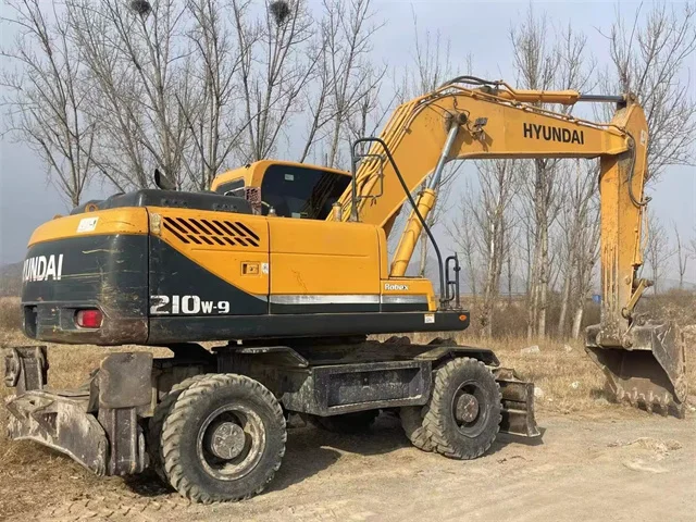 Used Hyundai 210w-9 Hydraulic Wheel Excavator, Hyundai Wheel Excavator