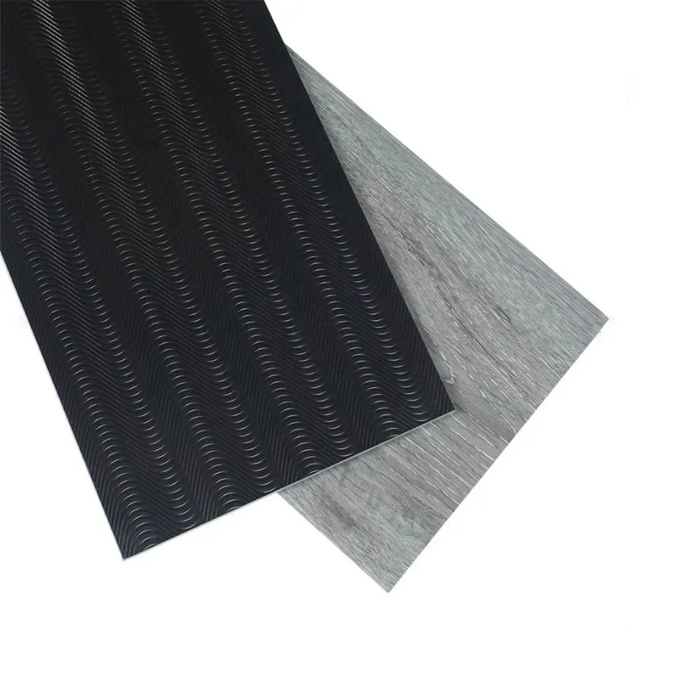 Concrete Design Commercial Using Large Area 5.0mm Loose Lay Luxury Vinyl Plank Flooring