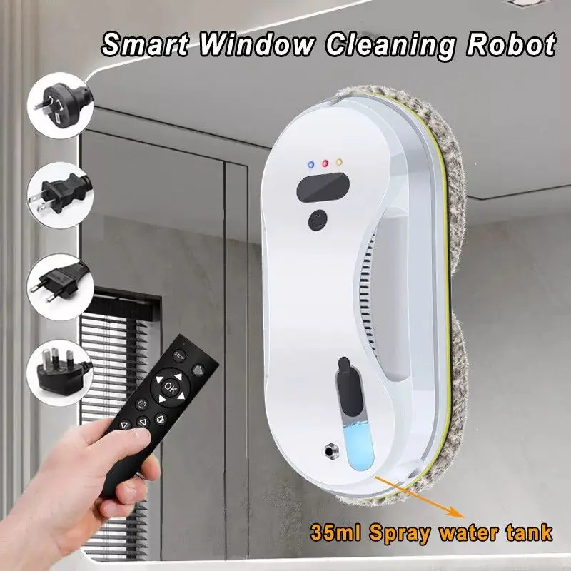 Home Automatic Robot Remote Control Smart Window Cleaner Cleaning Water Spray