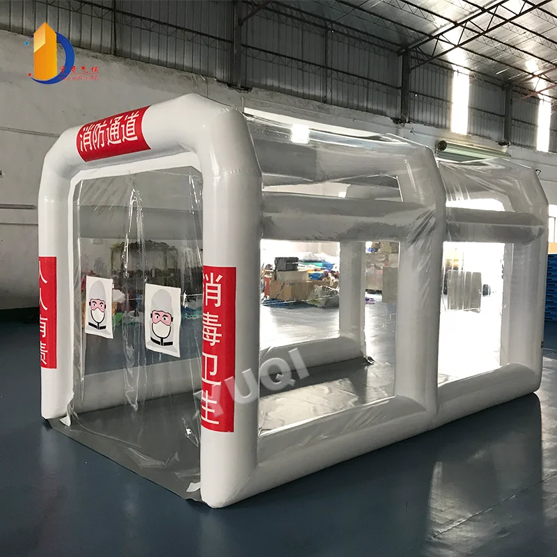 YUQI factory Portable inflatable disinfection channel Temporary medical emergency tent at Home