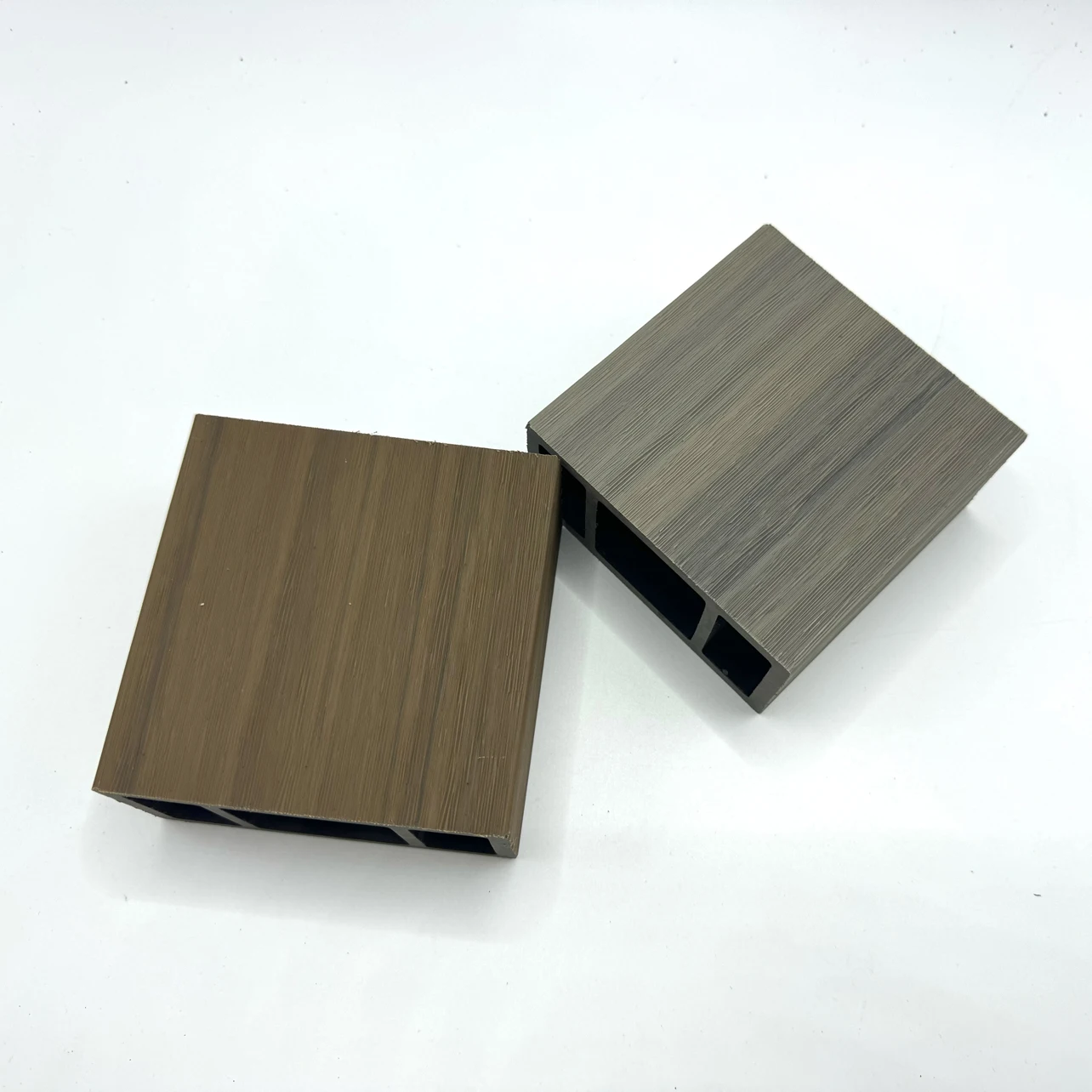 Composite Deck Profile WPC Handrails Balustrades Column Outdoor Co-Extrusion Wood Plastic Decking Hollow Tube Timber