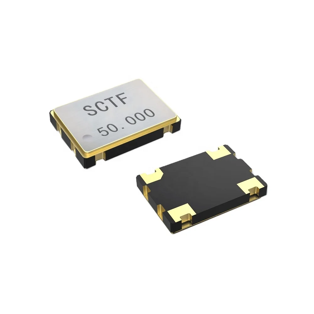 SCTF 50.000MHz Quartz Crystal Oscillator XO 50MHz 15pF CMOS 3.3V 4-Pin 7.0*5.0mm SMD Bulk