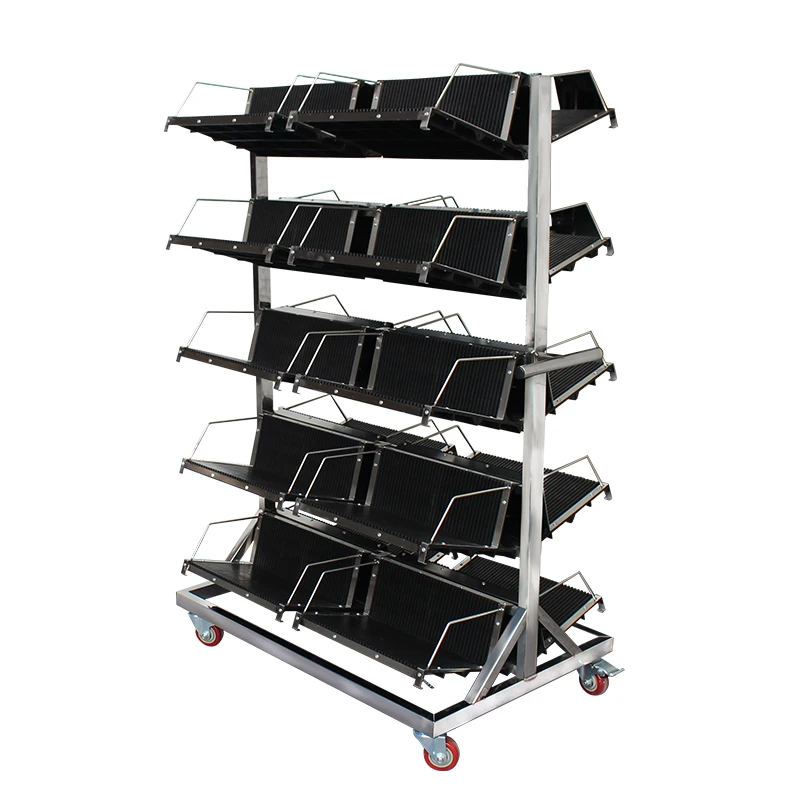 900*600*1300mm ESD PCB Storage Trolley with Hanging Racks/SMT PCB Circulation ESD Trolley/esd Cart