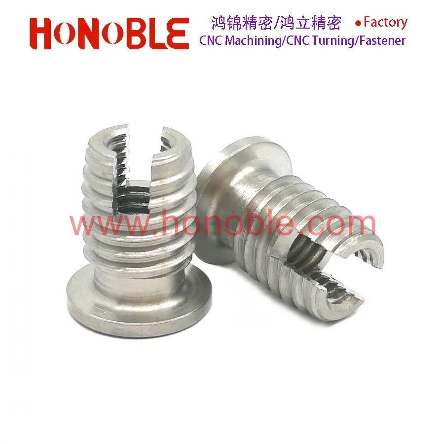 Stainless Steel Brass Hardened Steel Titanium Threaded Self Tapping Insert Nuts