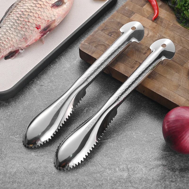New Design Kitchen Gadget Cleaning Tools metal 304 Convenient Planer Fish Remover Fish Scales Skin fast Fish Scaler Remover