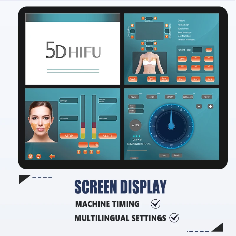 3D 4D Hifu Machine For Salon Clinic 11 Lines V-Max Hifu Eye Facial Skin Tighten And Lift 3 In 1 5D Hifu Medical CE