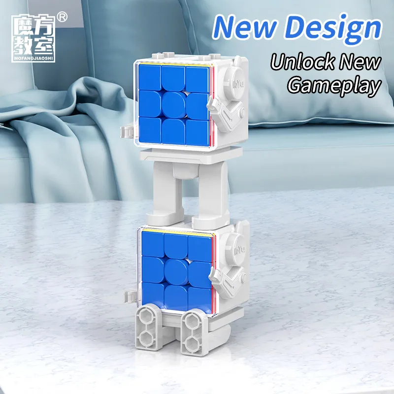 MOYU cube New Meilong 3M Magnetic Magic Cube with Cube Robot For Children Brain Training Kids Gift