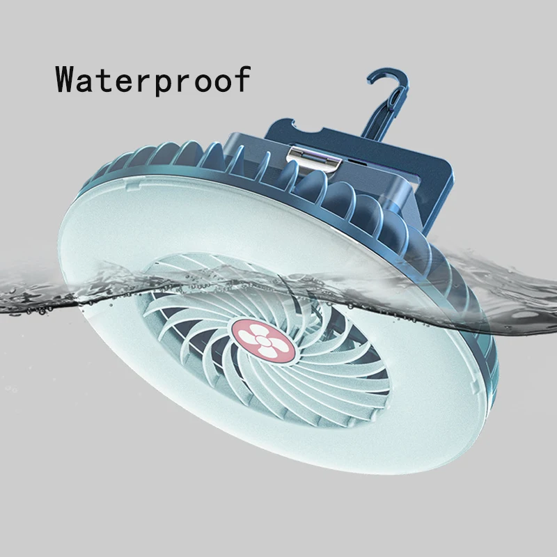 Camp Tent Lighting 2 in 1Combo Flashlight and Ceiling Fan