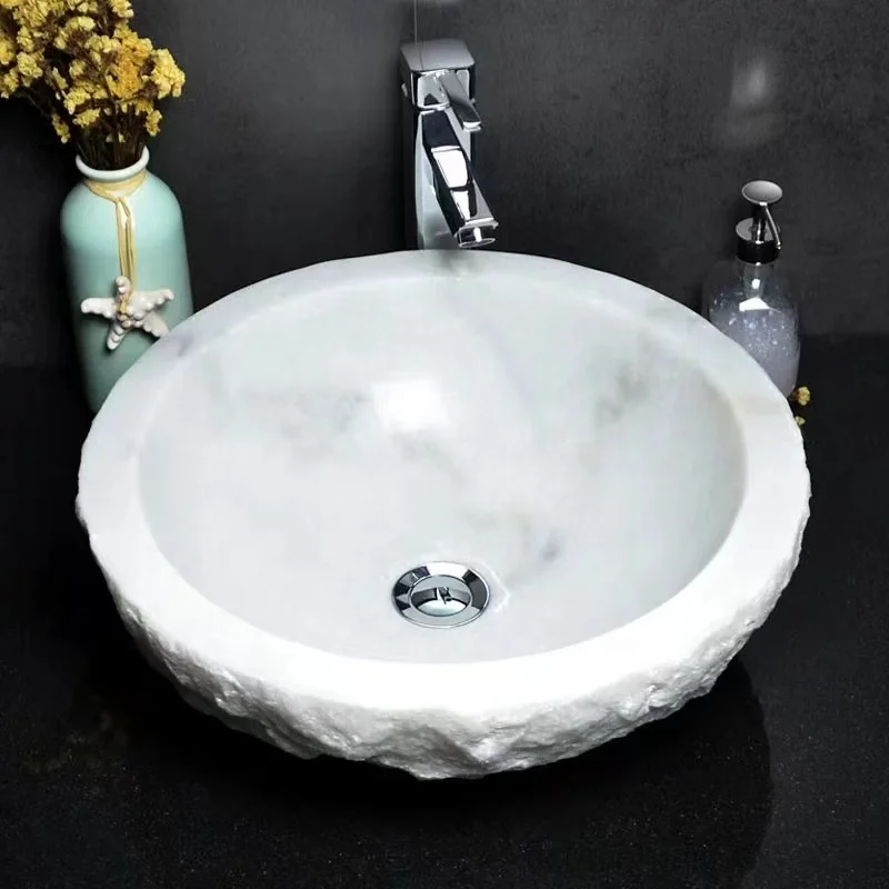 Natural Stone Sink Black Granite Stone Bathroom Sink Hand Basins for Sale