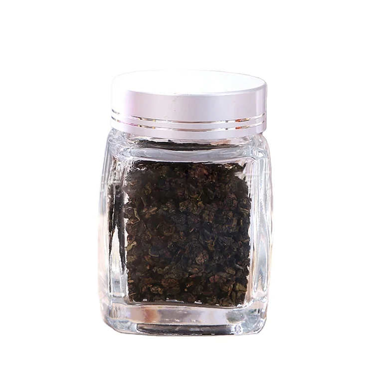 75ml/120ml/180ml/200ml/360ml/750ml empty square glass honey bee jar gold with lid wholesale