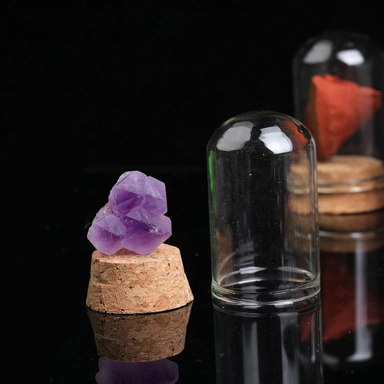 Minerals And Rocks Natural Crystal Wishing Vase Quartz Gemstone Drift Bottle Raw Stone Crystal Mineral Specimen Bottle