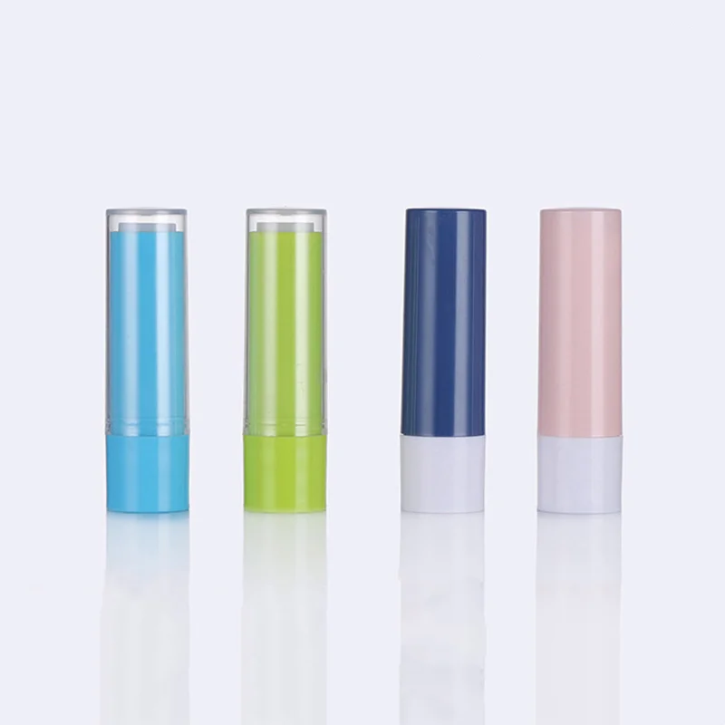 Wholesale customized color PP round transparent lipstick tubes