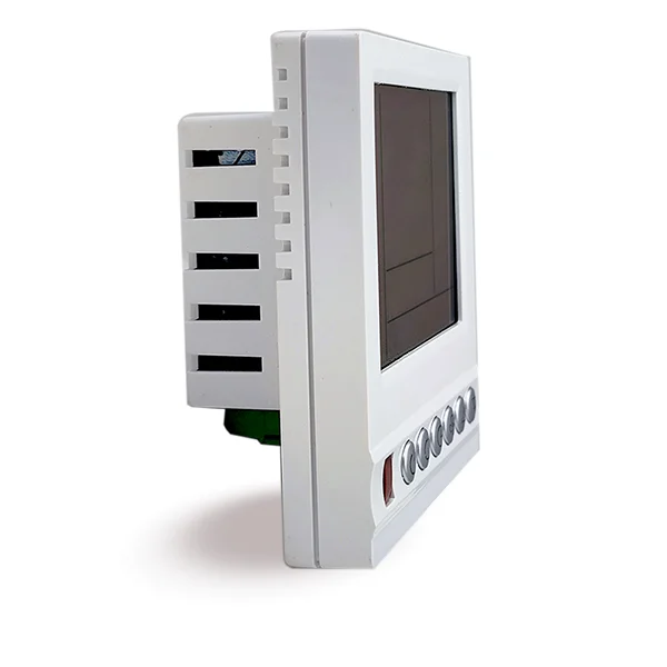 RS485 modbus central computer controlled building hotel room thermostat for fan coil air conditioner 2 pipes 4 pipes