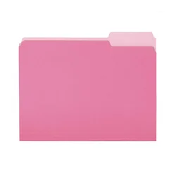 Office accessories custom logo bulk price pink cardboard paper file folder for sale