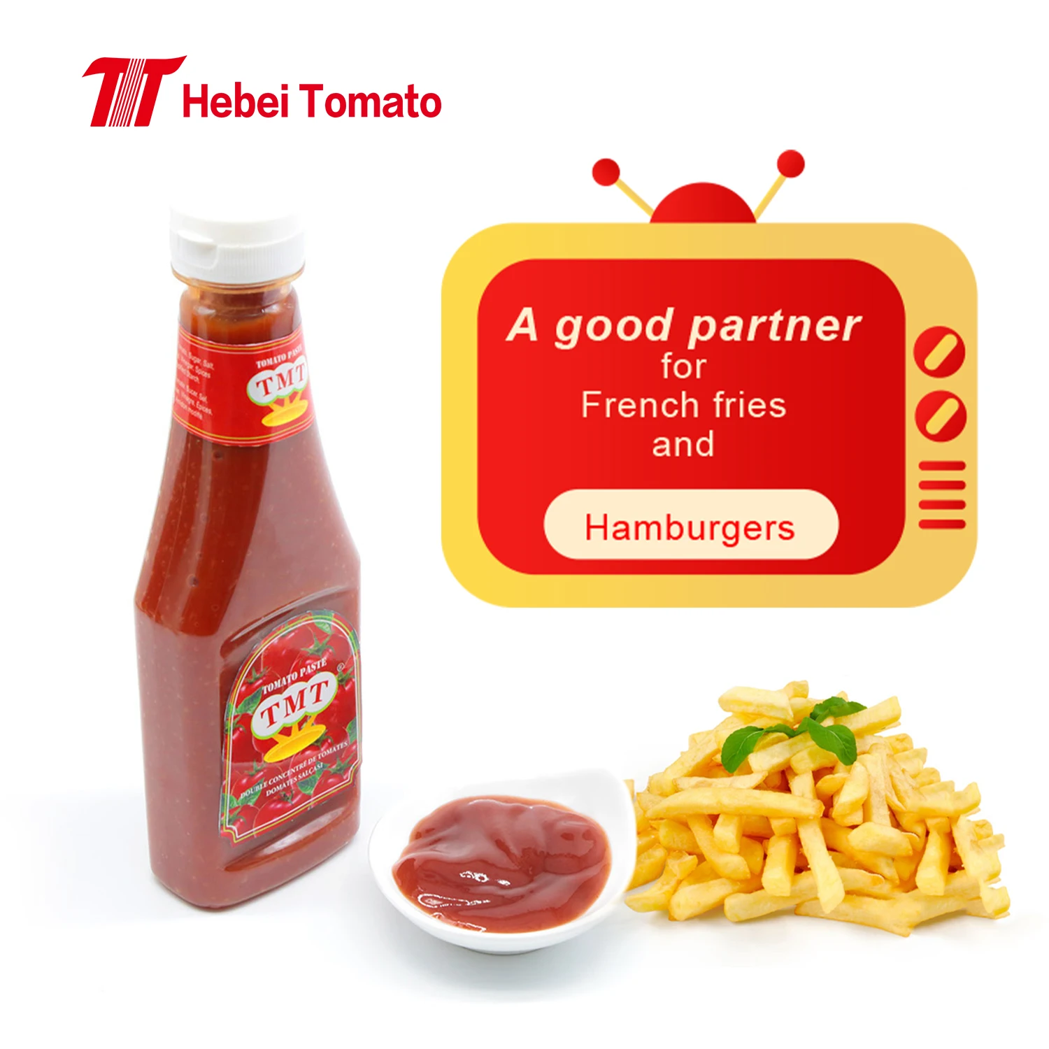 canned tomato ketchup 340g with sour sweet taste high quality from manufacturer