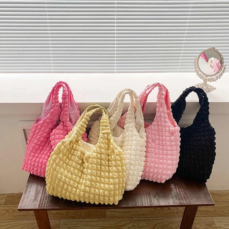 Factory Summer 2023 New Summer Women Simple Handbag Cloud Puff Flower Shoulder Bag