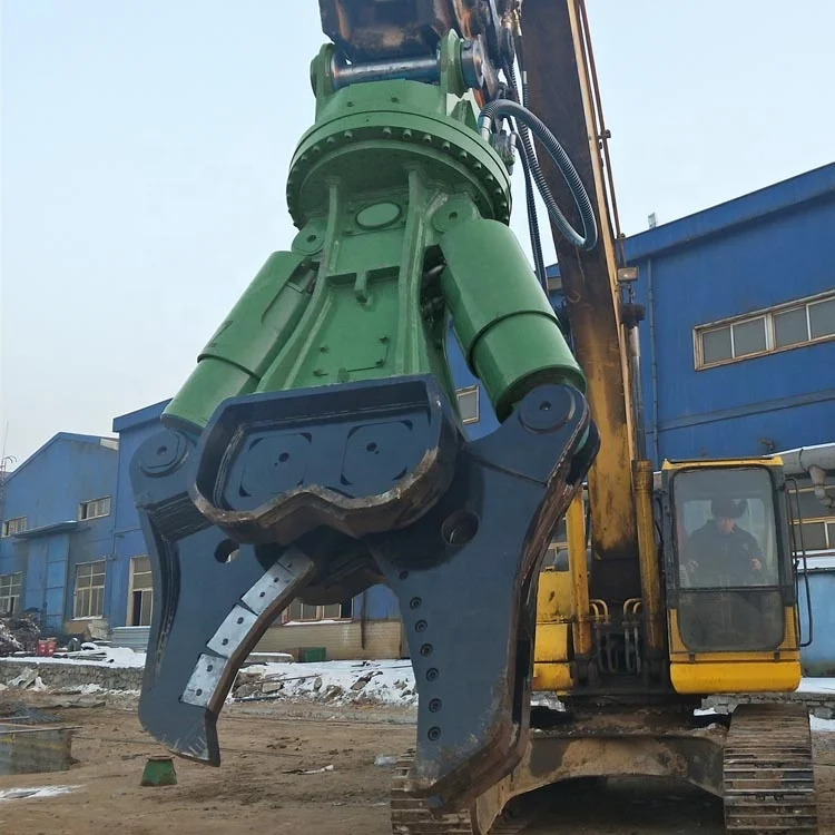 SPEAR Multifunction Hydraulic Scrap iron Scissors rotary Metal hydraulic shears for excavator
